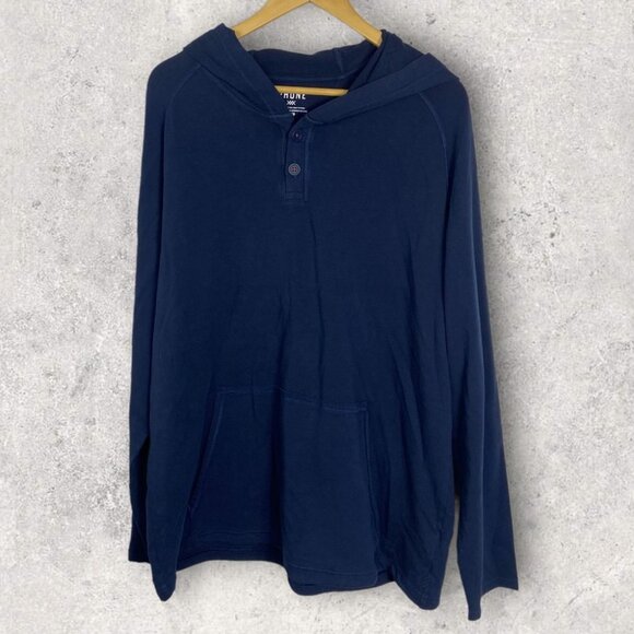 NEW Rhone Bolina Henley Hoodie Blue Size XLarge 2021 Lightweight Hooded Hood XL - Picture 3 of 12